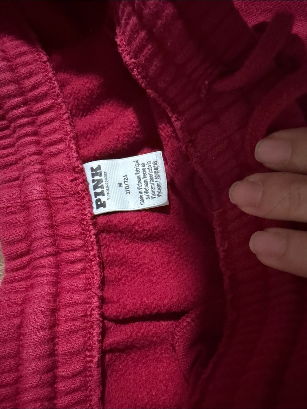 PINK Victoria's Secret Girls' Hot Pink Fleece Joggers